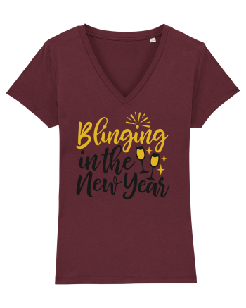 Blinging in the New Year Burgundy