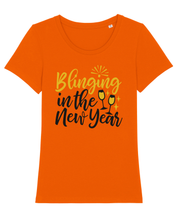 Blinging in the New Year Bright Orange