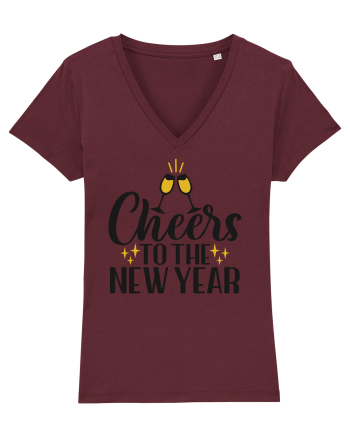 Cheers to the New Year Burgundy