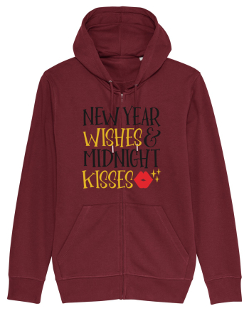 New Year Wishes Burgundy