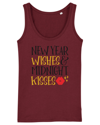 New Year Wishes Burgundy