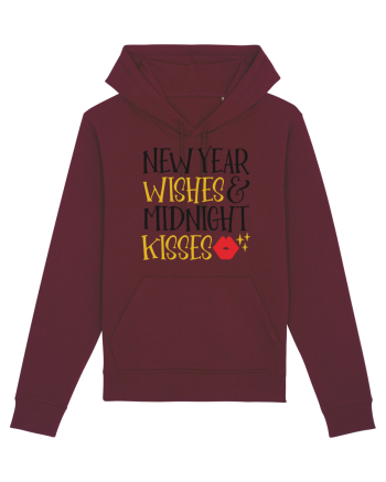 New Year Wishes Burgundy
