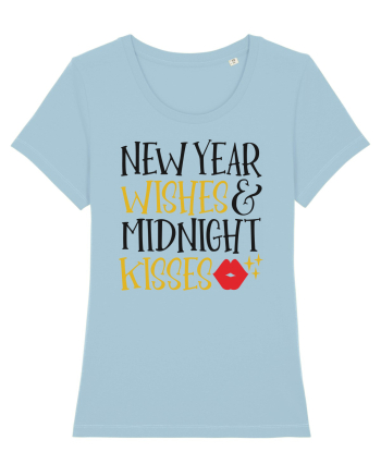 New Year Wishes Sky Blue