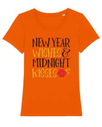 New Year Wishes Bright Orange