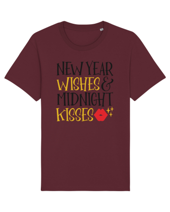 New Year Wishes Burgundy