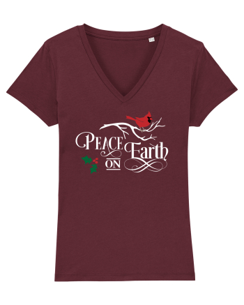 Peace on Earth Color Burgundy