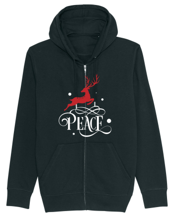 Peace White Reindeer Red Black