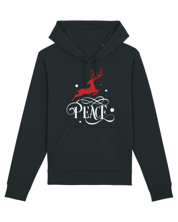 Peace White Reindeer Red Black