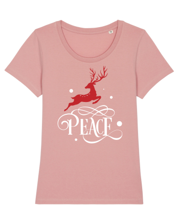 Peace White Reindeer Red Canyon Pink