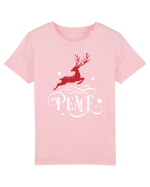 Peace White Reindeer Red Tricou mânecă scurtă  Copii Mini Creator