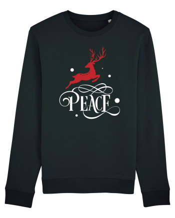 Peace White Reindeer Red Black