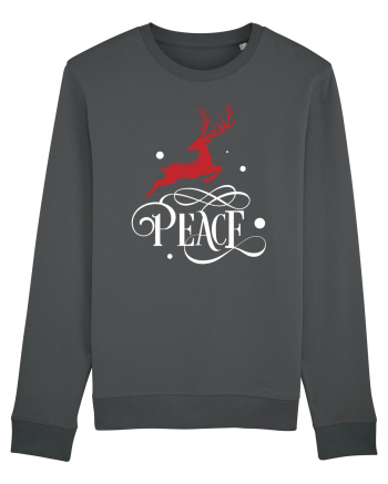Peace White Reindeer Red Anthracite