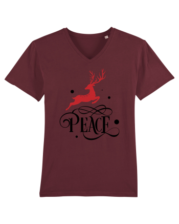 Peace Red Burgundy