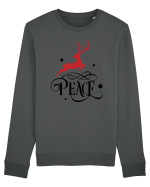 Peace Red Bluză mânecă lungă Unisex Rise
