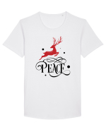 Peace Red Tricou mânecă scurtă guler larg Bărbat Skater