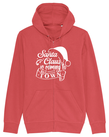 Santa Claus is coming to town Black Carmine Red