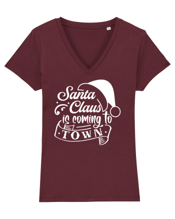 Santa Claus is coming to town Black Burgundy