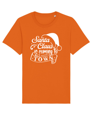Santa Claus is coming to town Black Bright Orange