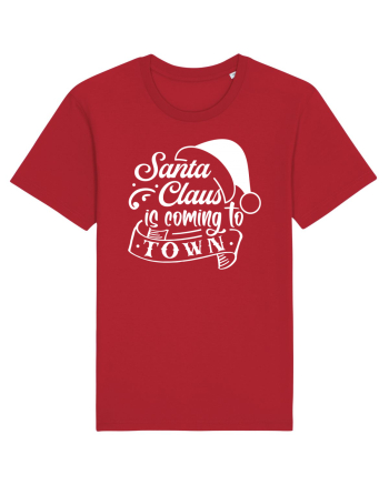Santa Claus is coming to town Black Red