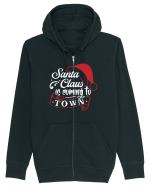 Santa Claus is coming to town White and Red Hanorac cu fermoar Unisex Connector