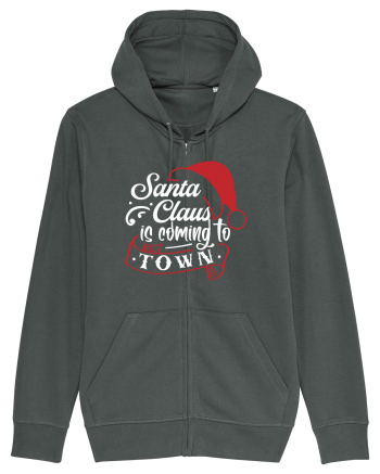 Santa Claus is coming to town White and Red Anthracite
