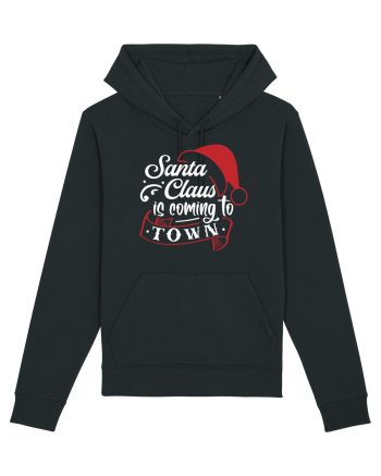 Santa Claus is coming to town White and Red Black