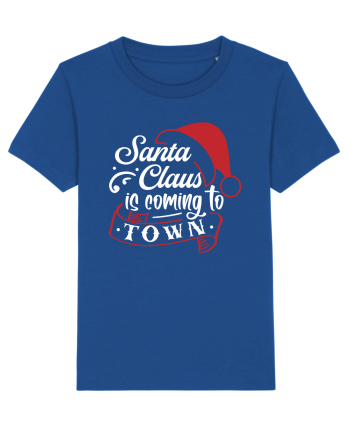 Santa Claus is coming to town White and Red Majorelle Blue