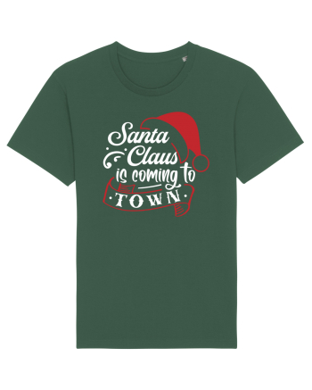 Santa Claus is coming to town White and Red Bottle Green