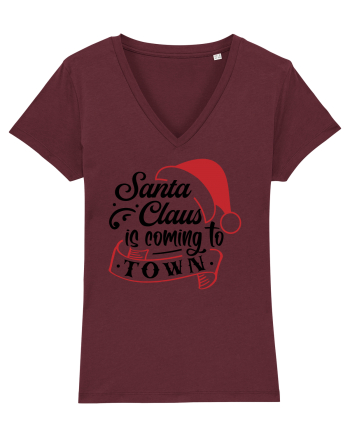 Santa Claus is coming Burgundy