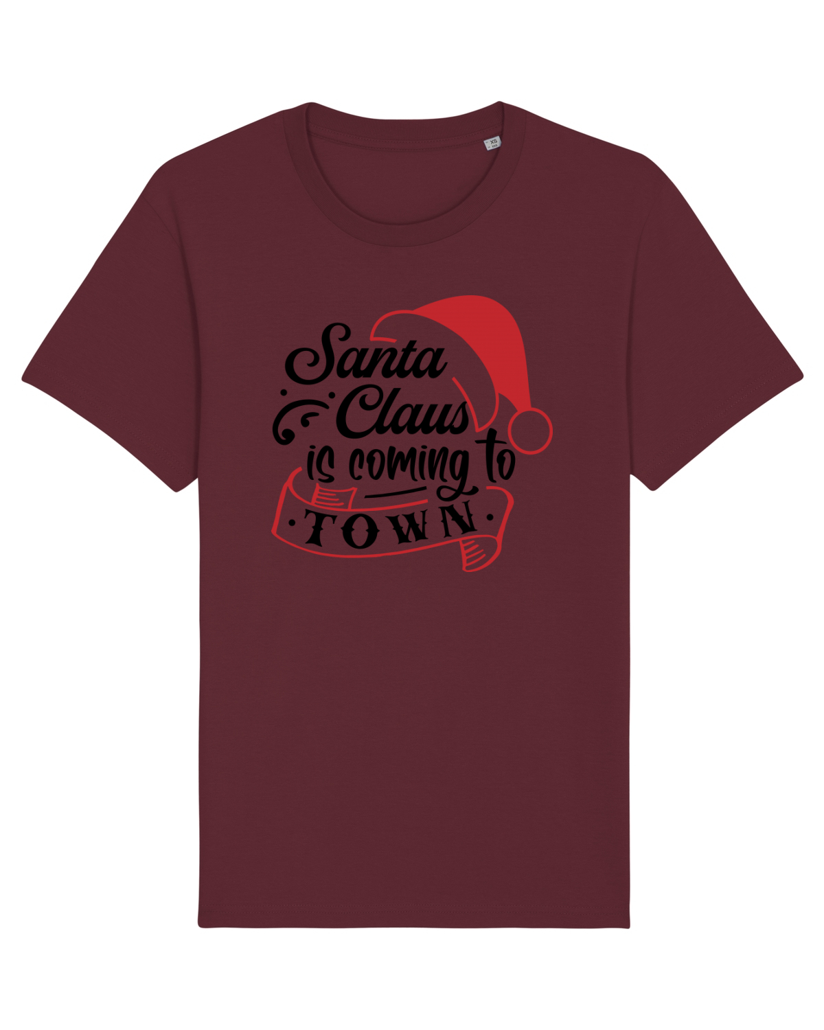 Tricou mânecă scurtă Unisex Rocker Burgundy