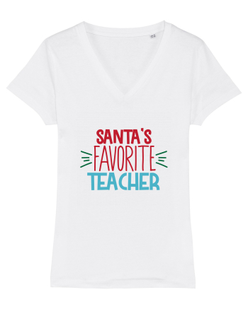 Santas Favorite Teacher White