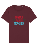 Santas Favorite Teacher Tricou mânecă scurtă Unisex Rocker