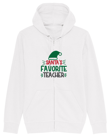 Santas Favorite Teacher Green White