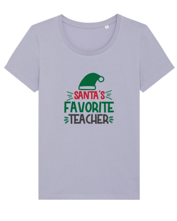 Santas Favorite Teacher Green Lavender