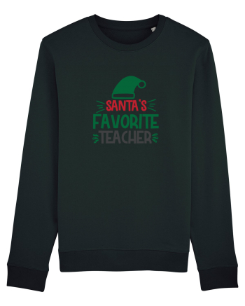 Santas Favorite Teacher Green Black