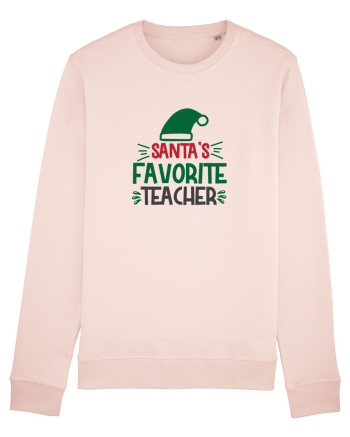 Santas Favorite Teacher Green Candy Pink