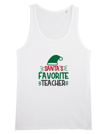 Santas Favorite Teacher Green White