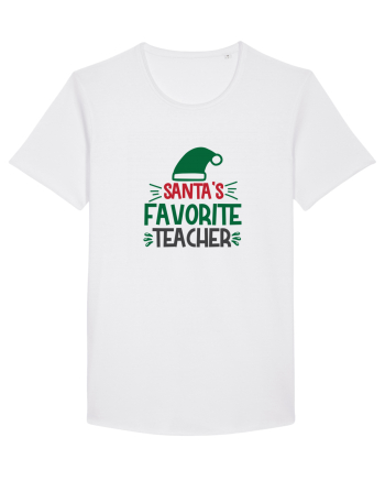Santas Favorite Teacher Green White