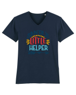 Santas Little Helper Arrow Tricou mânecă scurtă guler V Bărbat Presenter