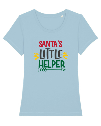 Santas Little Helper Green Sky Blue