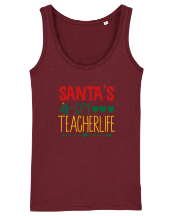 Santas Spy Teacher Burgundy
