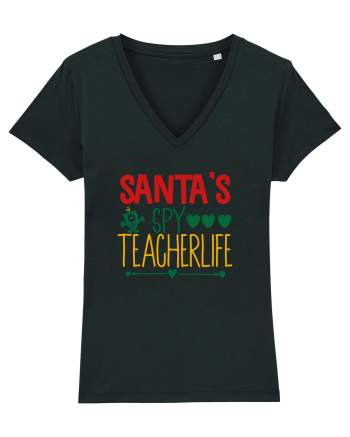 Santas Spy Teacher Black