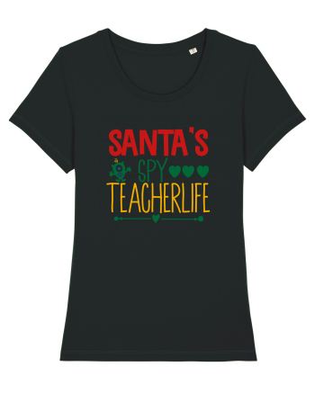 Santas Spy Teacher Black