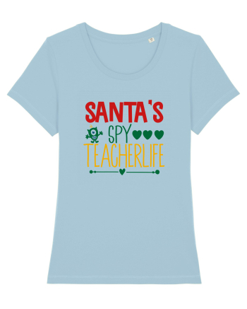 Santas Spy Teacher Sky Blue