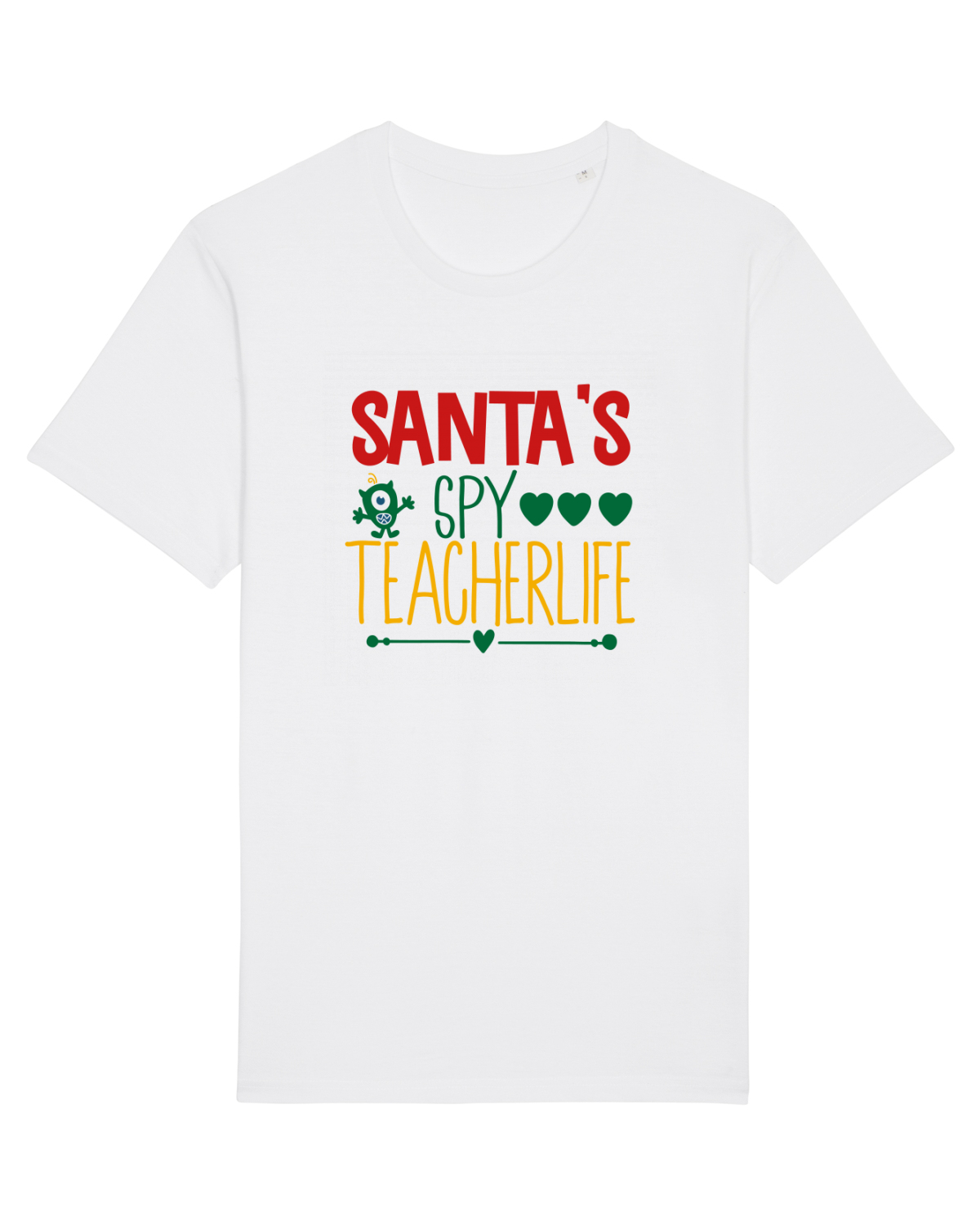 Tricou mânecă scurtă Unisex Rocker White