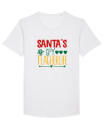 Santas Spy Teacher Tricou mânecă scurtă guler larg Bărbat Skater