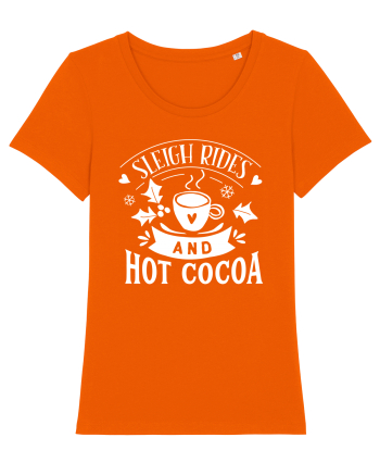 Sleigh Rides Xmas Bright Orange