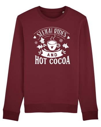 Sleigh Rides Xmas Burgundy