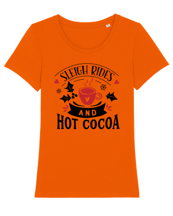 Sleigh Rides and Hot Cocoa Bright Orange