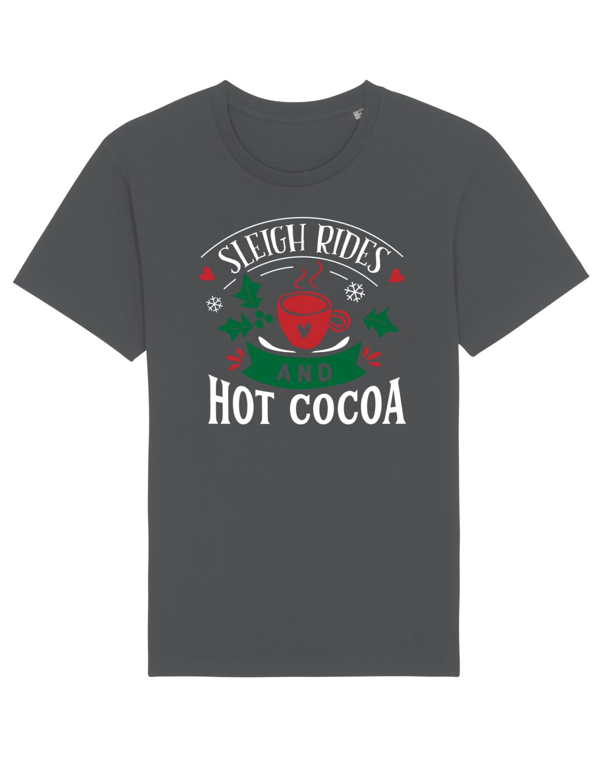 Tricou mânecă scurtă Unisex Rocker Anthracite